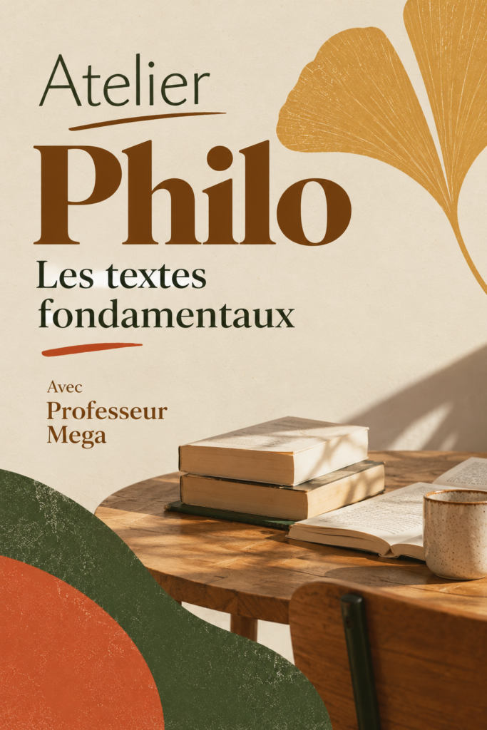 Atelier philo adulte : les textes fondamentaux Part 1